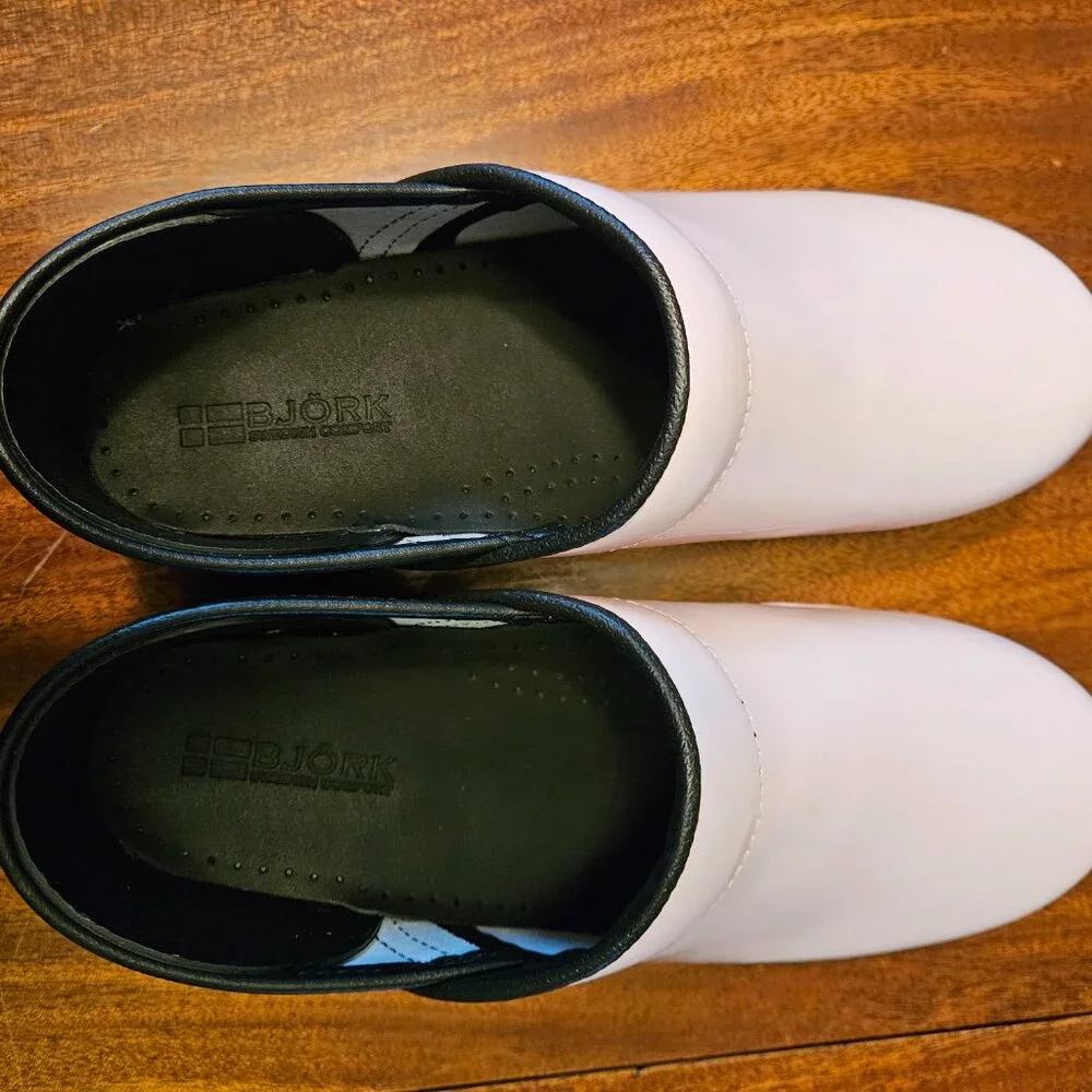 BJORK PRO ELSA Patent Leather Clogs Pink Size EU-40, US 9-9.5 NEW IN BOX - Picture 2 of 12